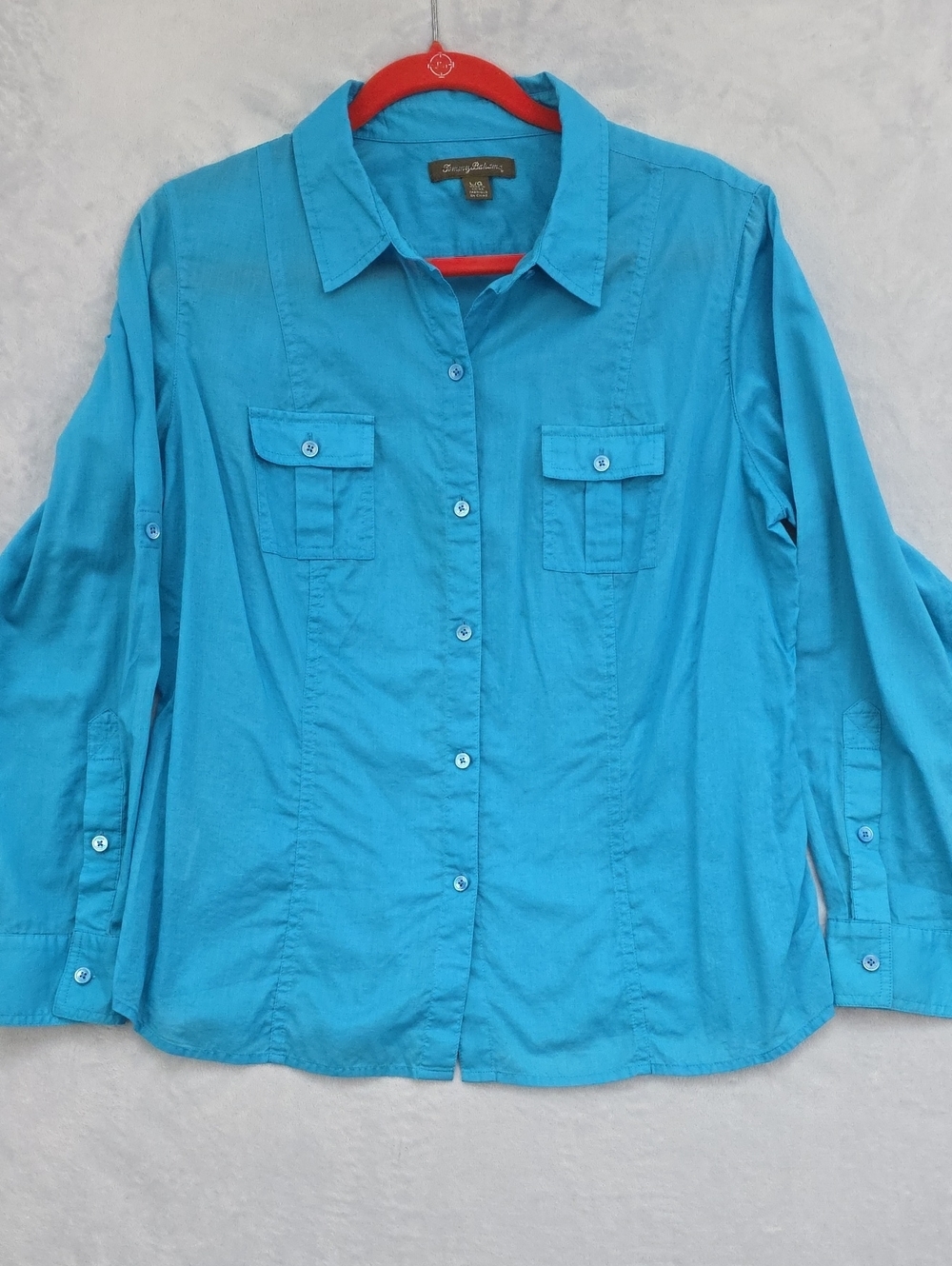 Tommy Bahama Turquoise Button-Up Shirt